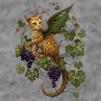 Mystical Orange Tabby Dragon Cat Fae With Grapevines Toddler Hoodie thumb 2
