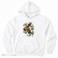 Mystical Orange Tabby Dragon Cat Fae With Grapevines Hoodie thumb 0