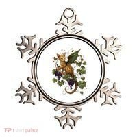Mystical Orange Tabby Dragon Cat Fae With Grapevines Ornament thumb 0