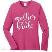 Mother Of The Bride Matching Wedding Party Women's Long Sleeve Shirt thumb 0