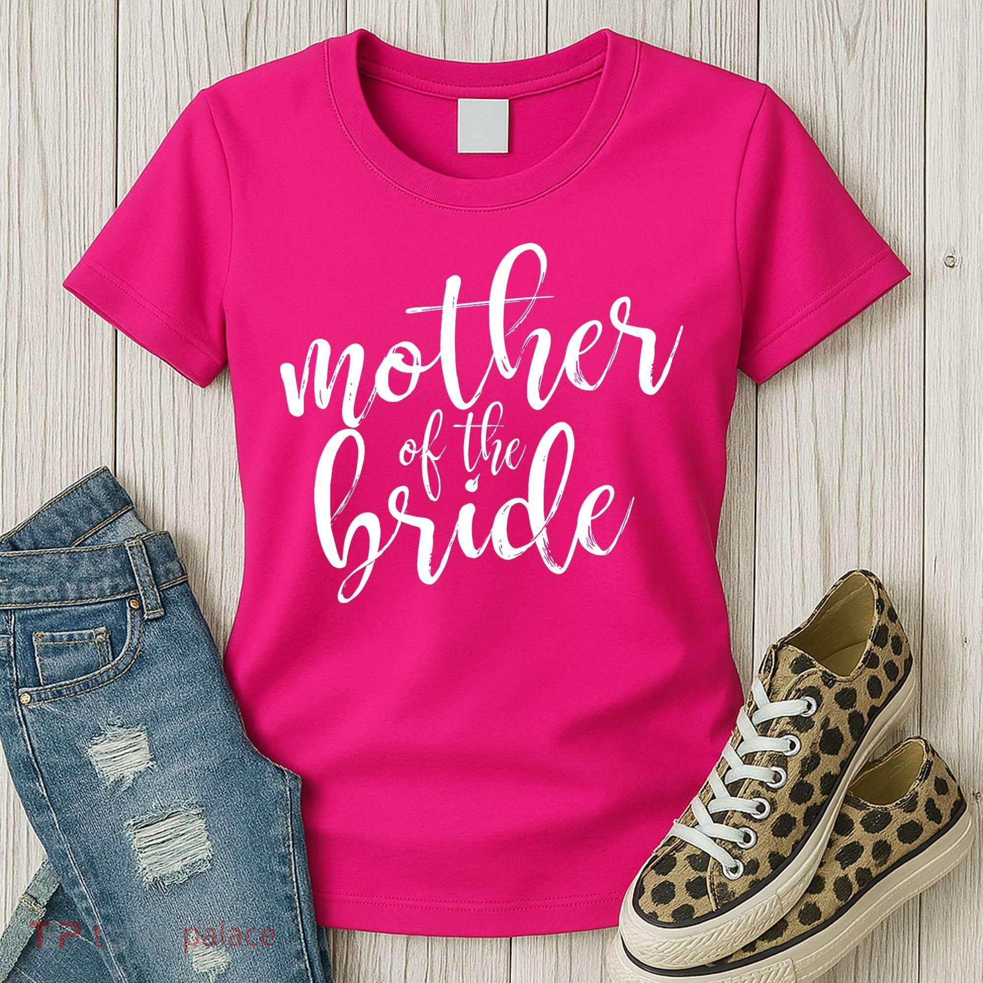 Mother Of The Bride Matching Wedding Party Women's T-Shirt
