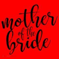 Mother Of The Bride Matching Wedding Party Santa Hat thumb 1