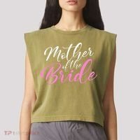 Mother Of The Bride Matching Wedding Party Garment-Dyed Women's Muscle Tee thumb 2