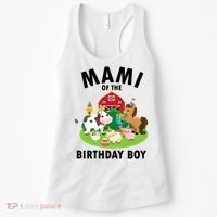 Mami Of The Birthday Boy Farm Animals Farm Theme Party  Women's Tank Top thumb 0
