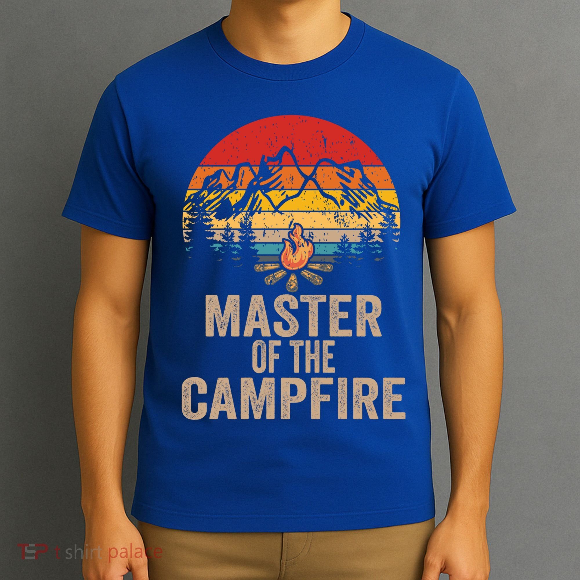 Master Of The Campfire Vintage Funny Camping Outdoor Funny Gift T-Shirt