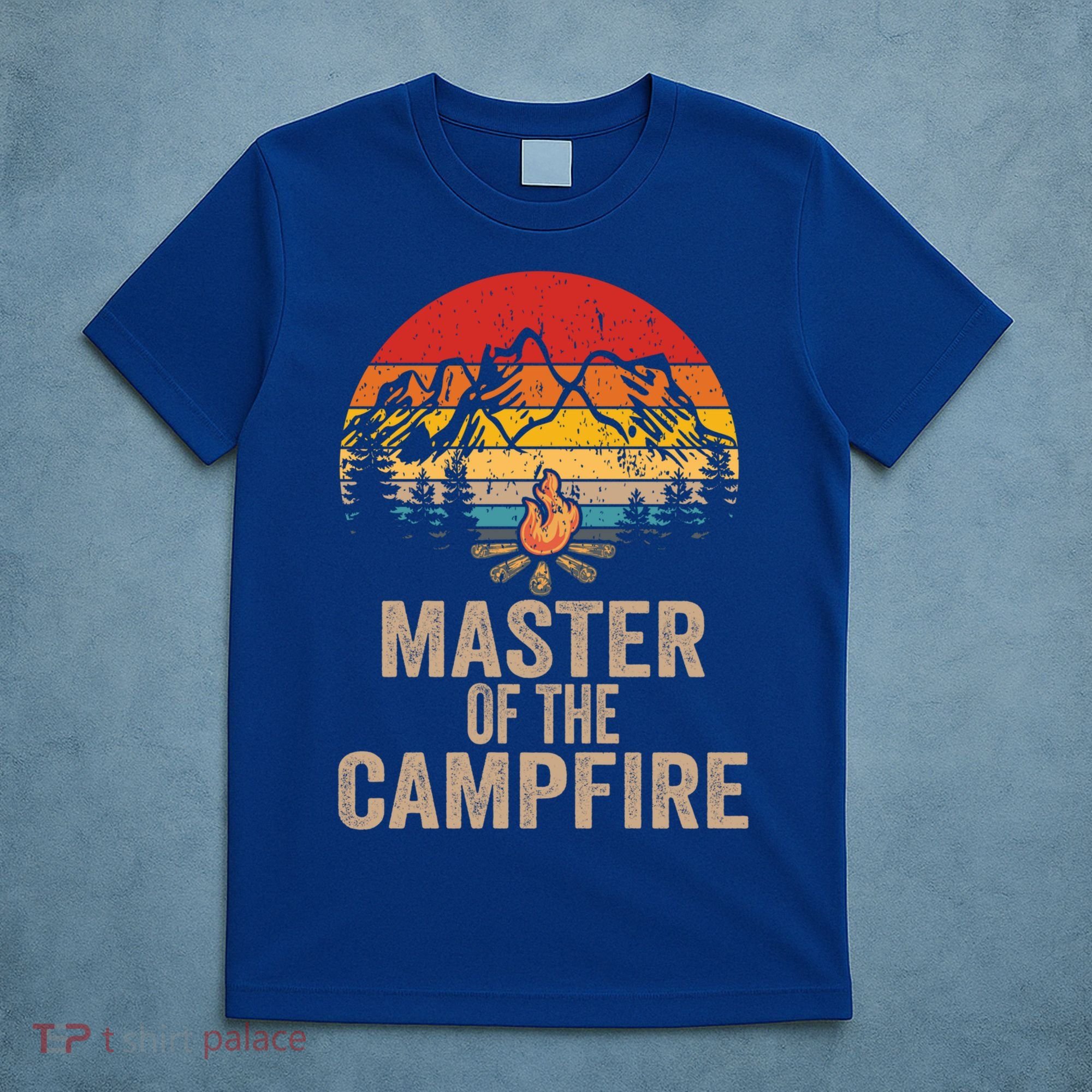 Master Of The Campfire Vintage Funny Camping Outdoor Funny Gift T-Shirt