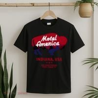Motel America Indiana, USA Air Conditioning Free Cable TV T-Shirt thumb 2