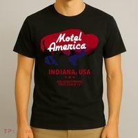 Motel America Indiana, USA Air Conditioning Free Cable TV T-Shirt thumb 3