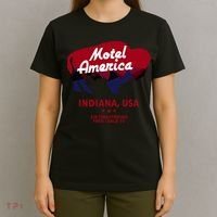 Motel America Indiana, USA Air Conditioning Free Cable TV T-Shirt thumb 4