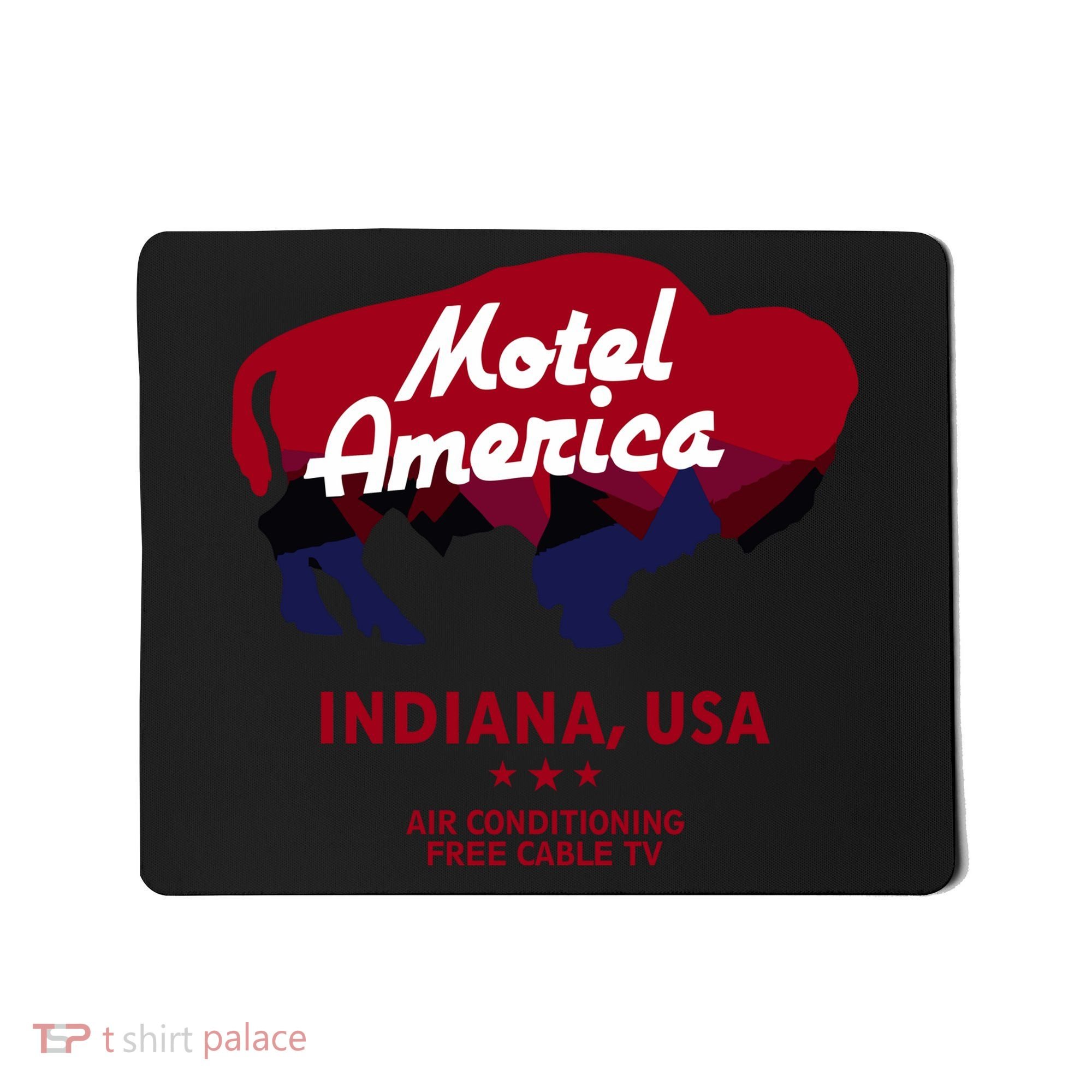 Motel America Indiana, USA Air Conditioning Free Cable TV Mousepad