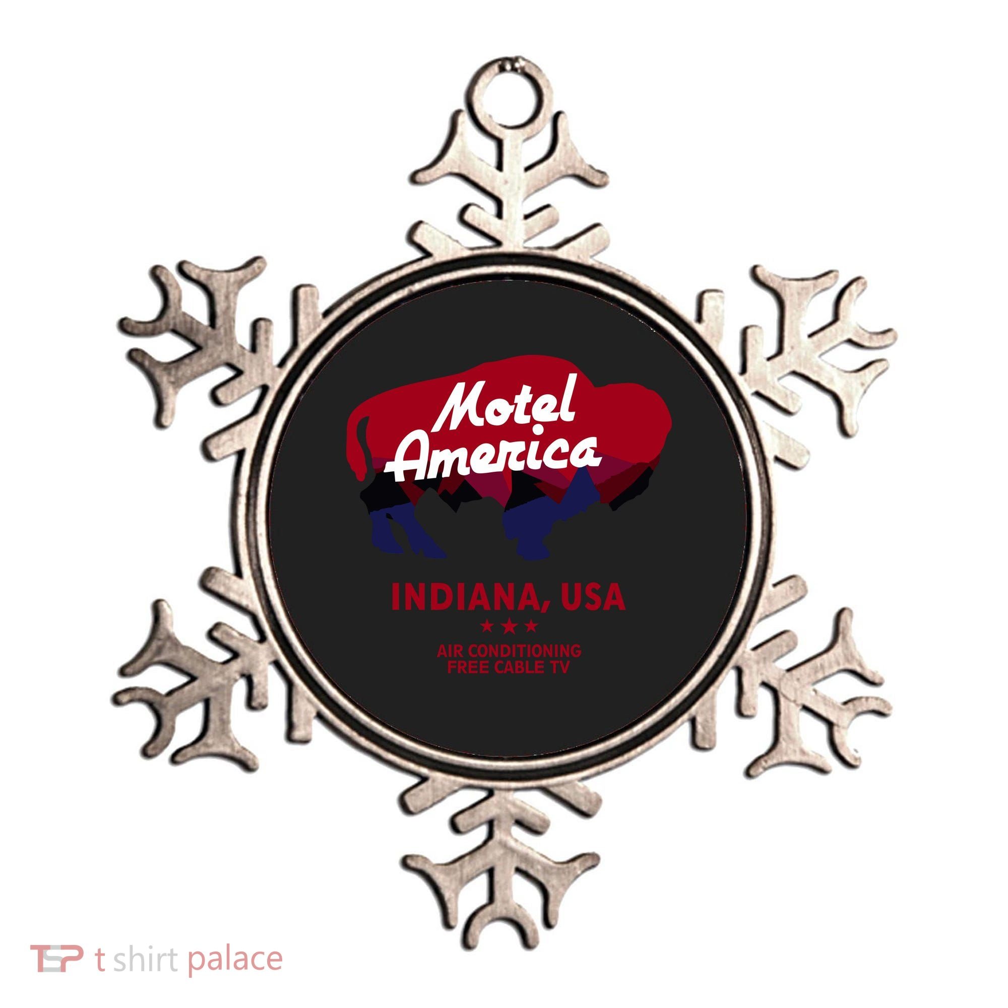 Motel America Indiana, USA Air Conditioning Free Cable TV Ornament