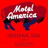 Motel America Indiana, USA Air Conditioning Free Cable TV Santa Hat thumb 1