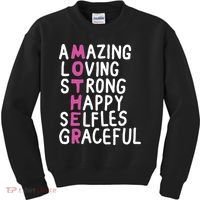 Mother Amazing Loving Strong Kids Sweatshirt thumb 0