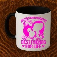 Mother And Daughter Best Friends For Life Coffee Mug thumb 2
