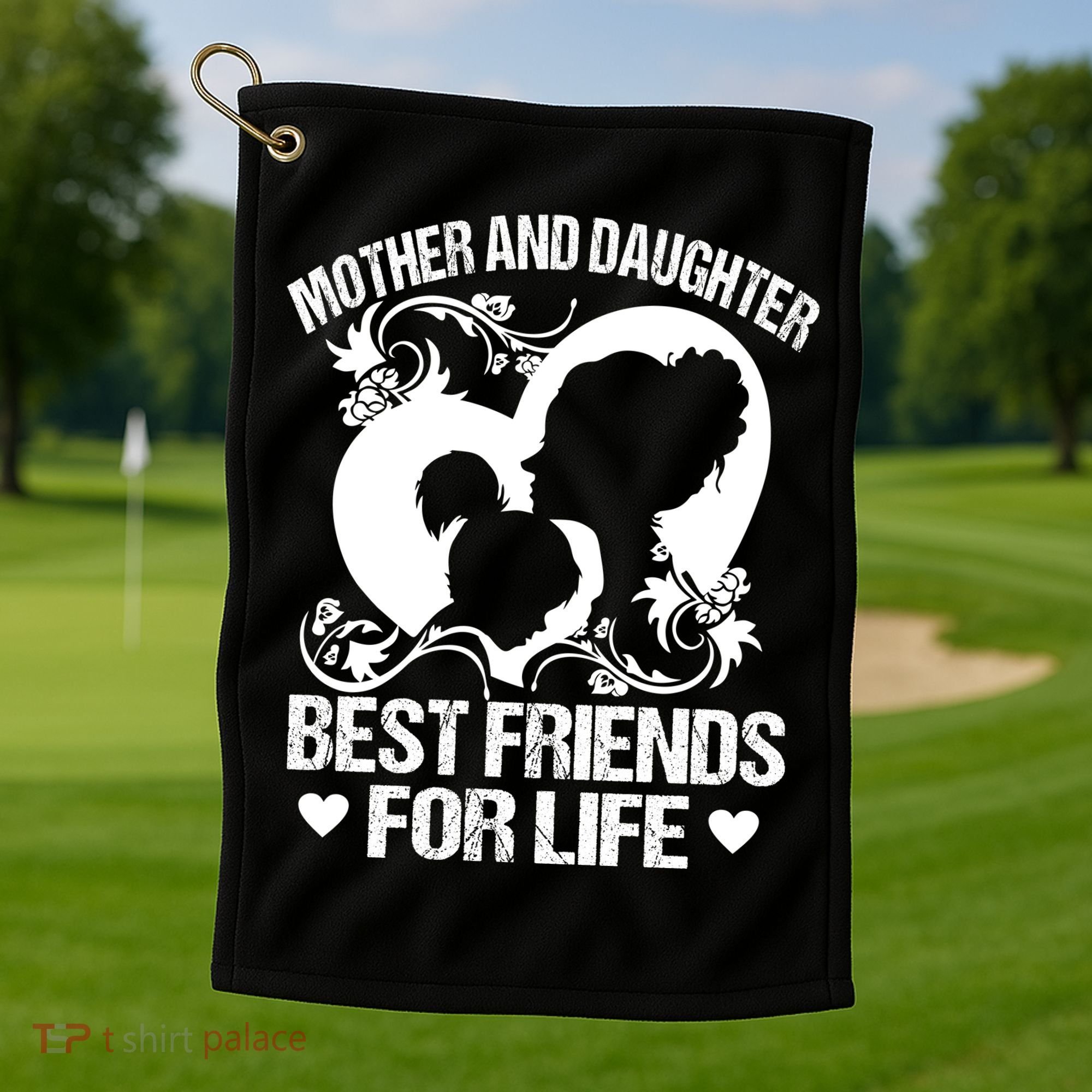 Mother And Daughter Best Friends For Life Golf Towel