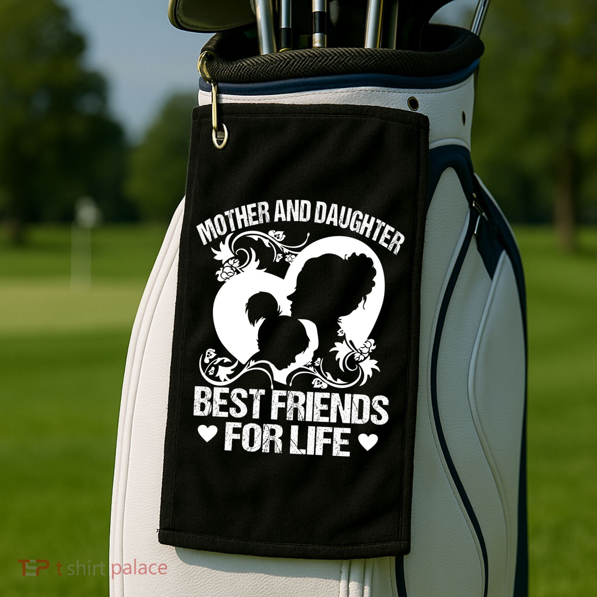 Mother And Daughter Best Friends For Life Golf Towel