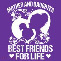 Mother And Daughter Best Friends For Life Mousepad thumb 1
