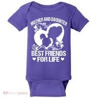 Mother And Daughter Best Friends For Life Baby Bodysuit thumb 0