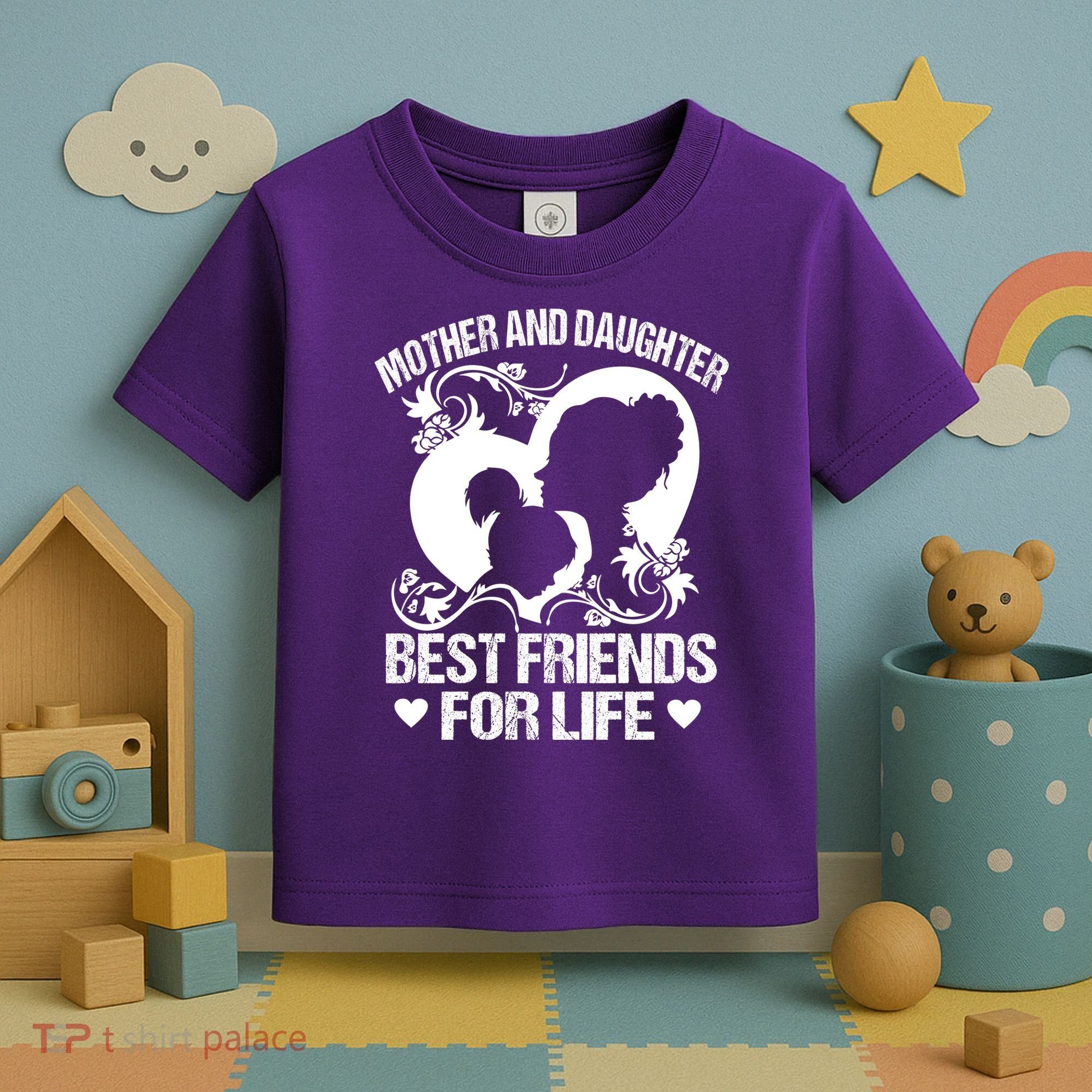 Mother And Daughter Best Friends For Life Toddler T-Shirt