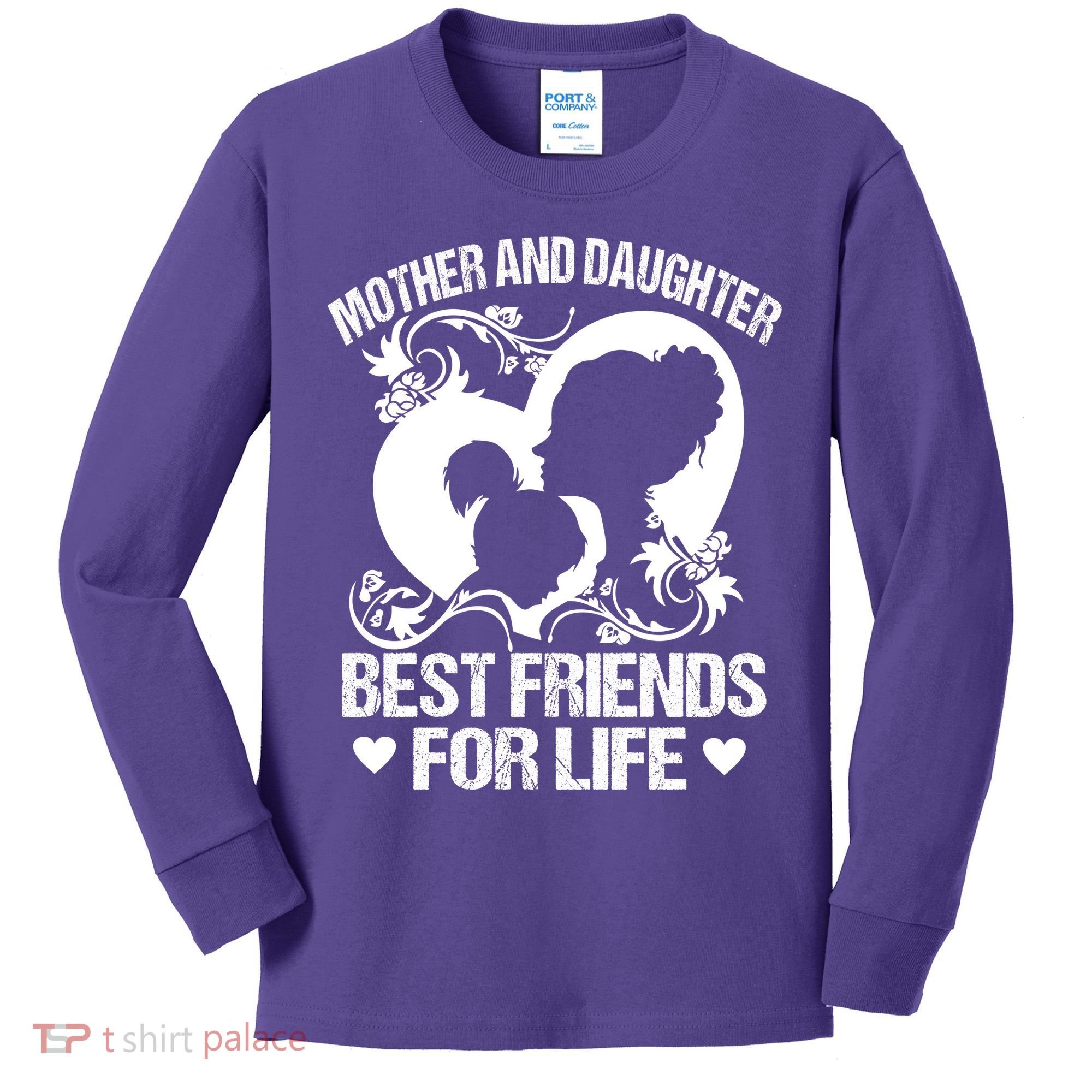 Mother And Daughter Best Friends For Life Kids Long Sleeve Shirt