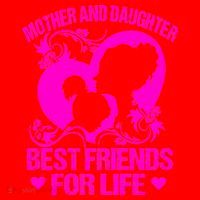 Mother And Daughter Best Friends For Life Santa Hat thumb 1