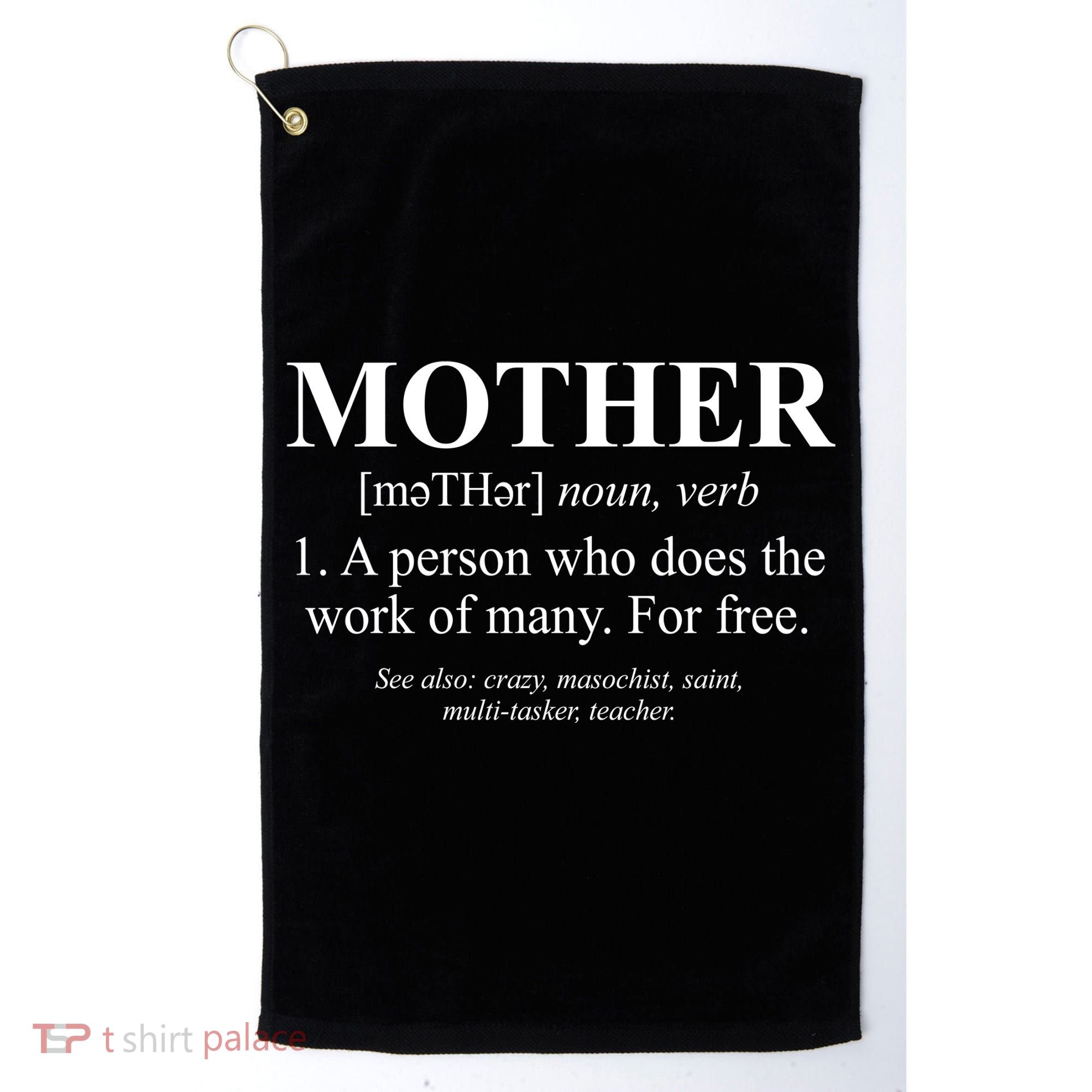 Mother Definition Mother's Day Golf Towel