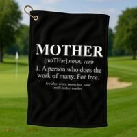 Mother Definition Mother's Day Golf Towel thumb 1