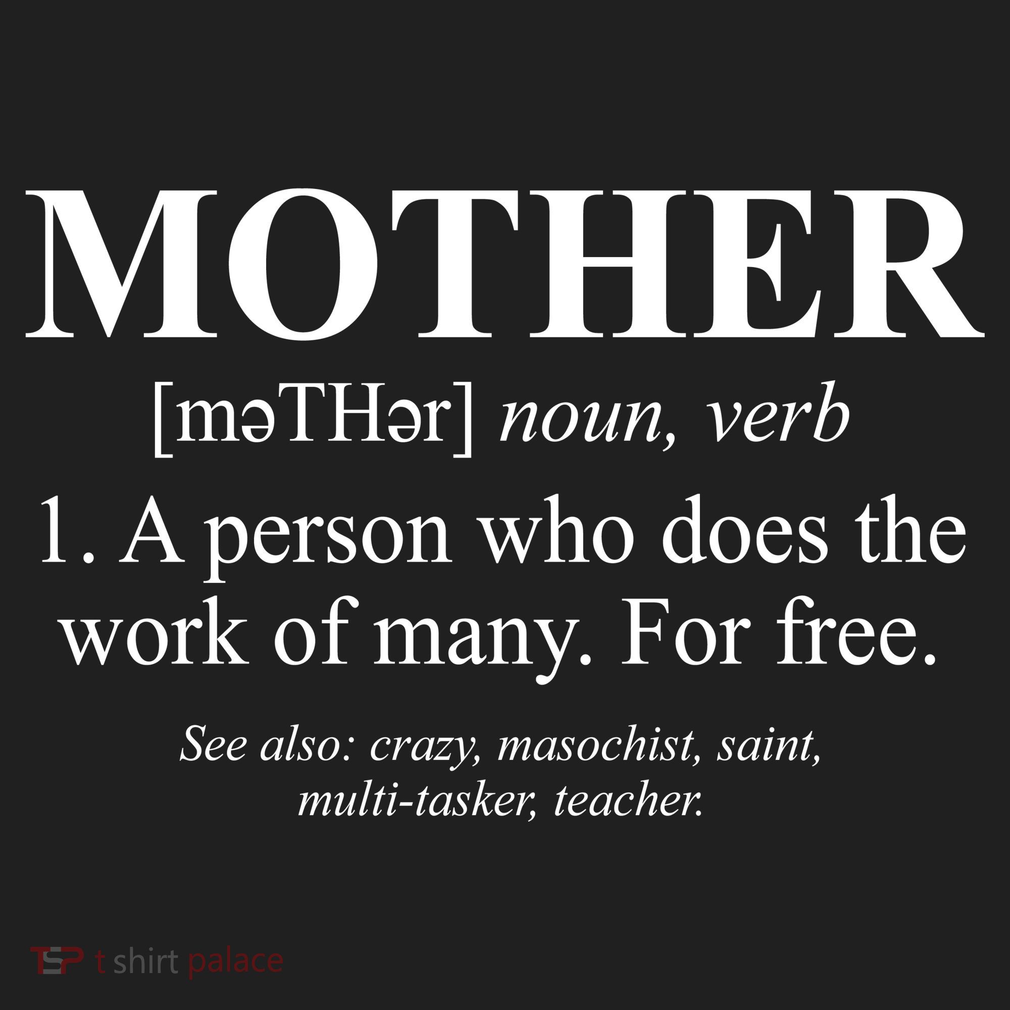 Mother Definition Mother's Day Golf Towel