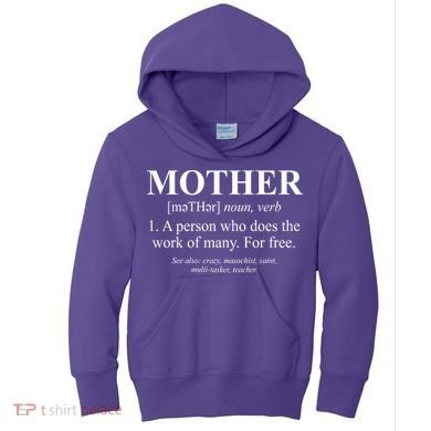 Mother Definition Mother's Day Kids Hoodie