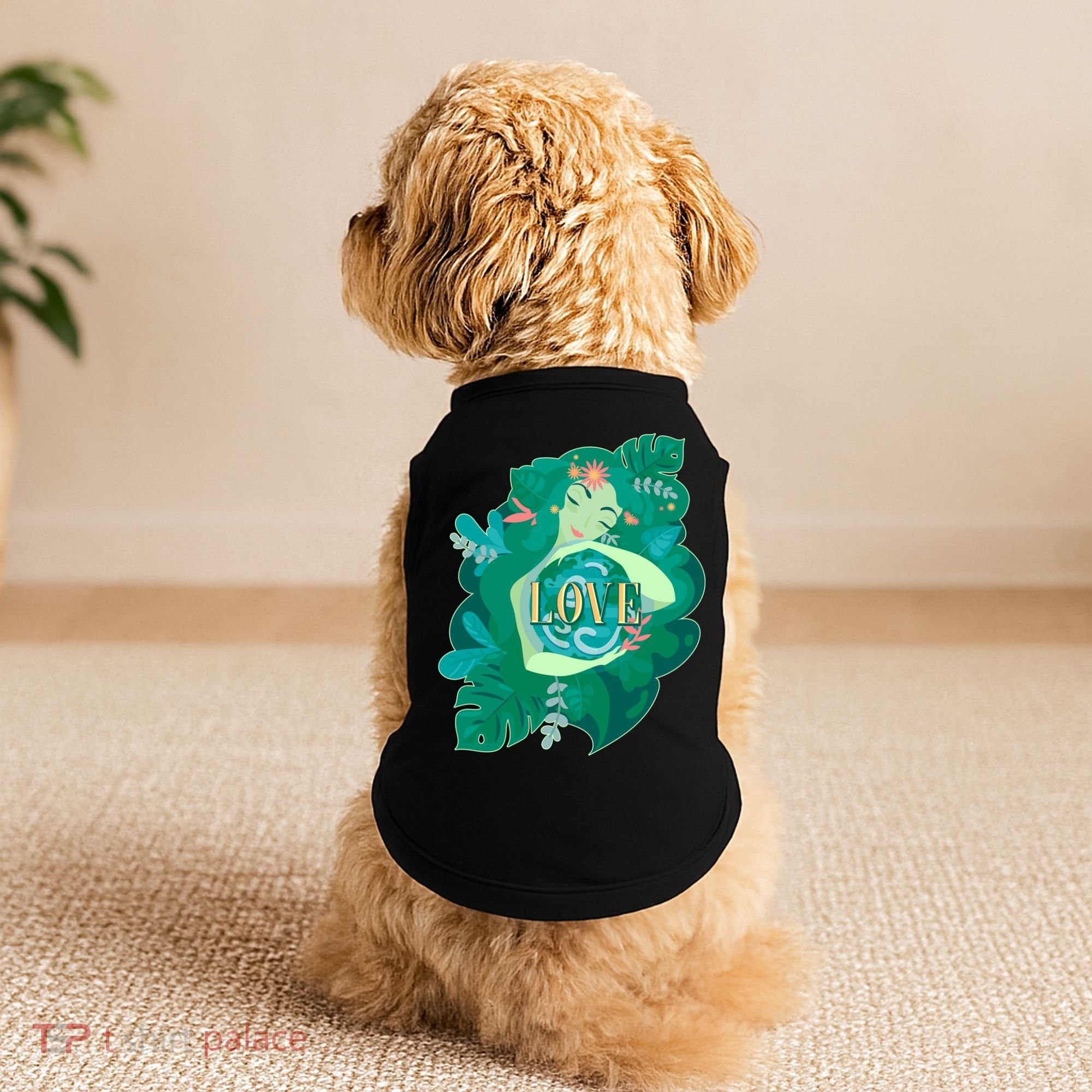Mother Earth Hugging Earth Love Earth Day Doggie Tank