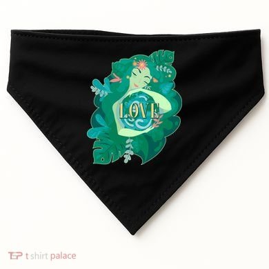 Mother Earth Hugging Earth Love Earth Day USA-Made Doggie Bandana