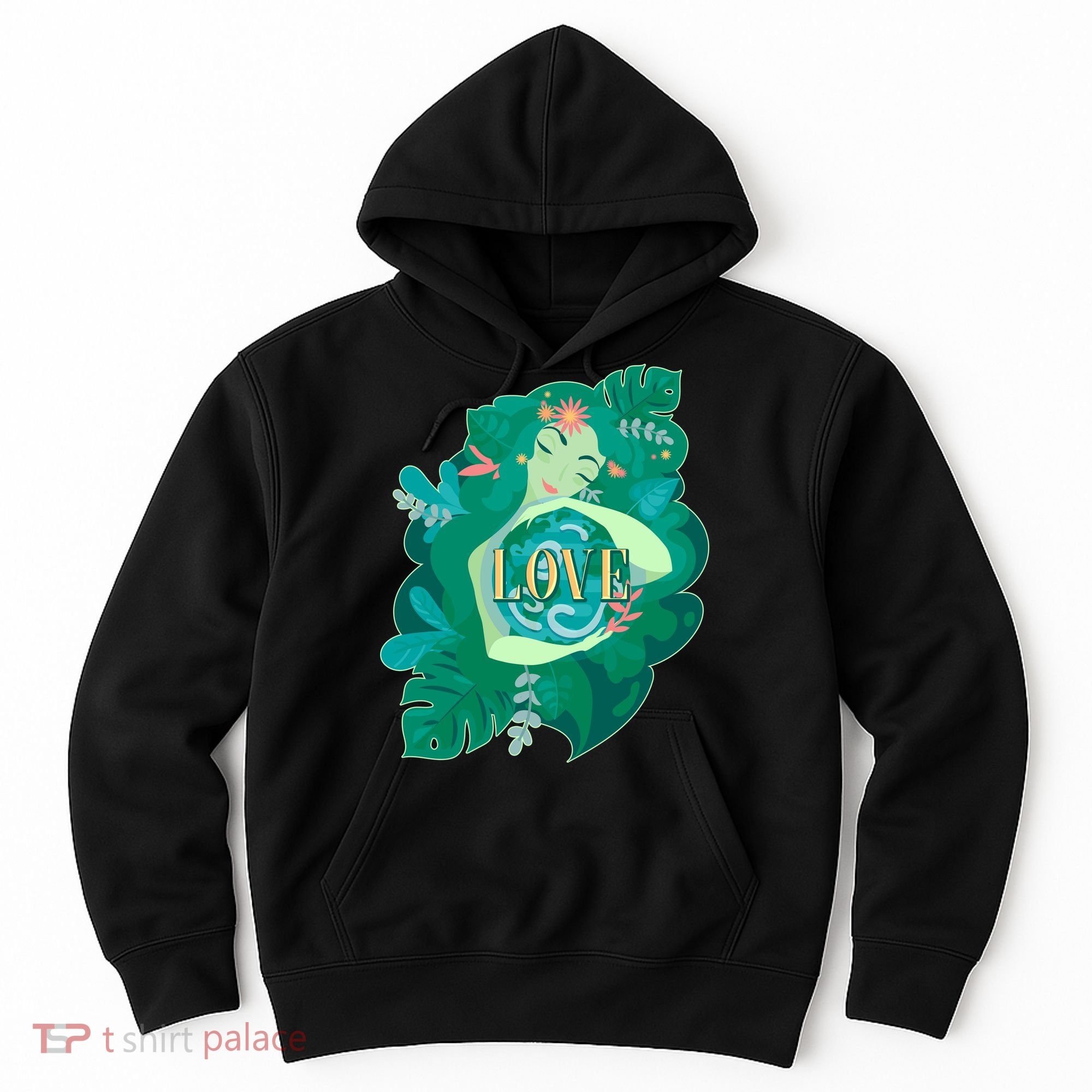 Mother Earth Hugging Earth Love Earth Day Hoodie