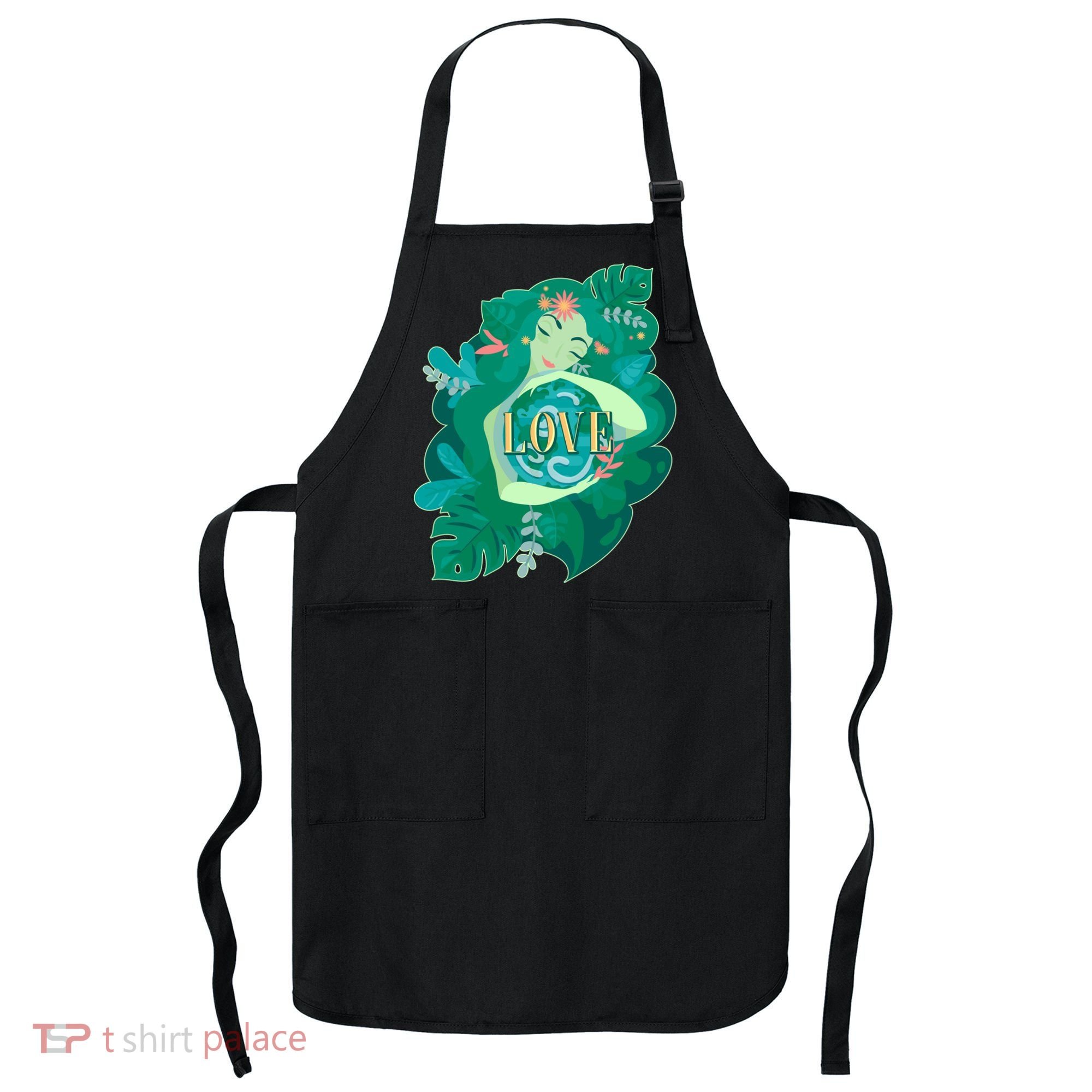Mother Earth Hugging Earth Love Earth Day Apron