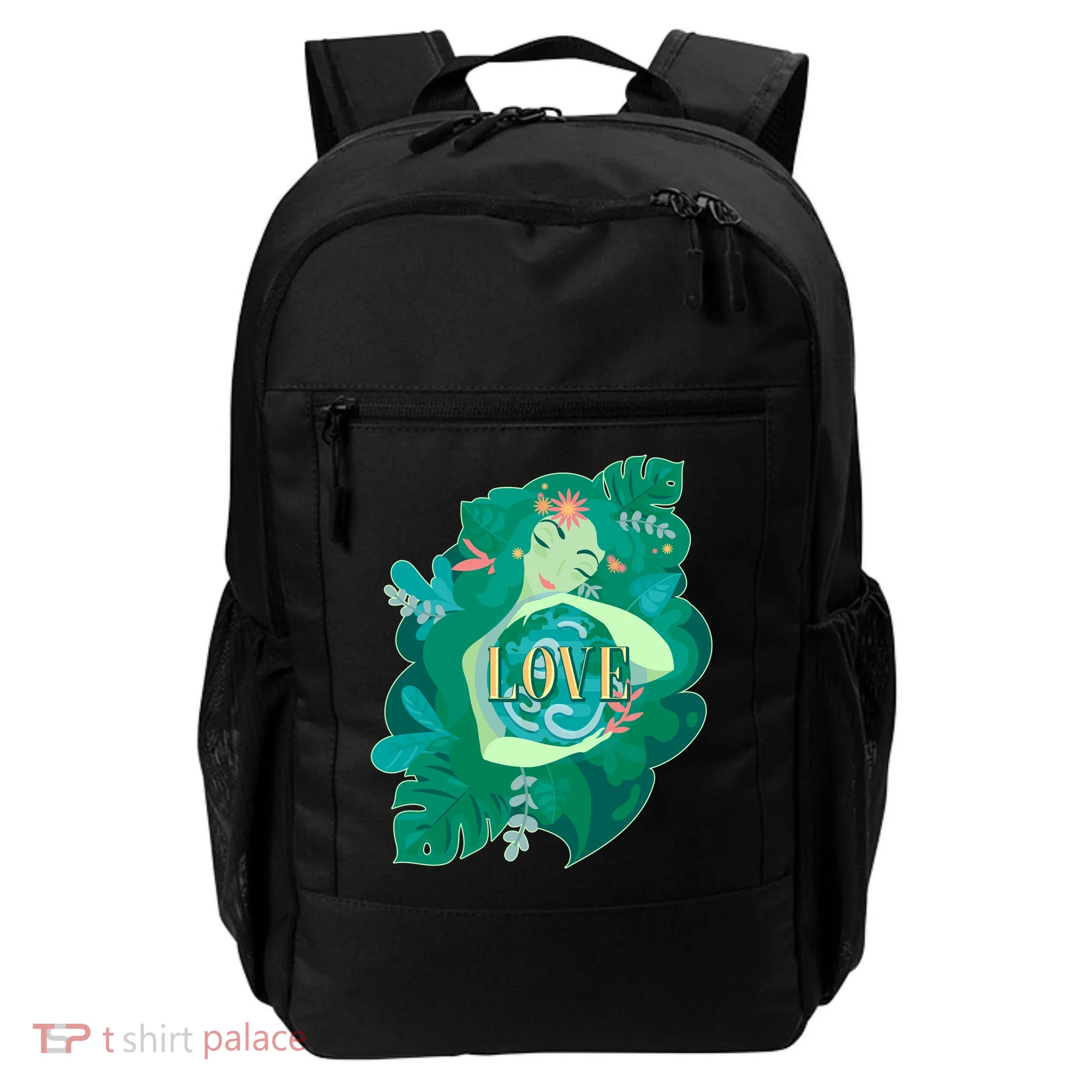 Mother Earth Hugging Earth Love Earth Day Backpack