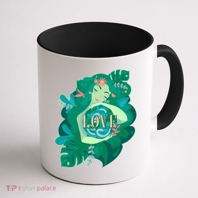 Mother Earth Hugging Earth Love Earth Day Coffee Mug back