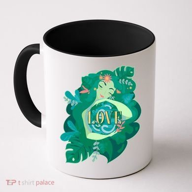 Mother Earth Hugging Earth Love Earth Day Coffee Mug