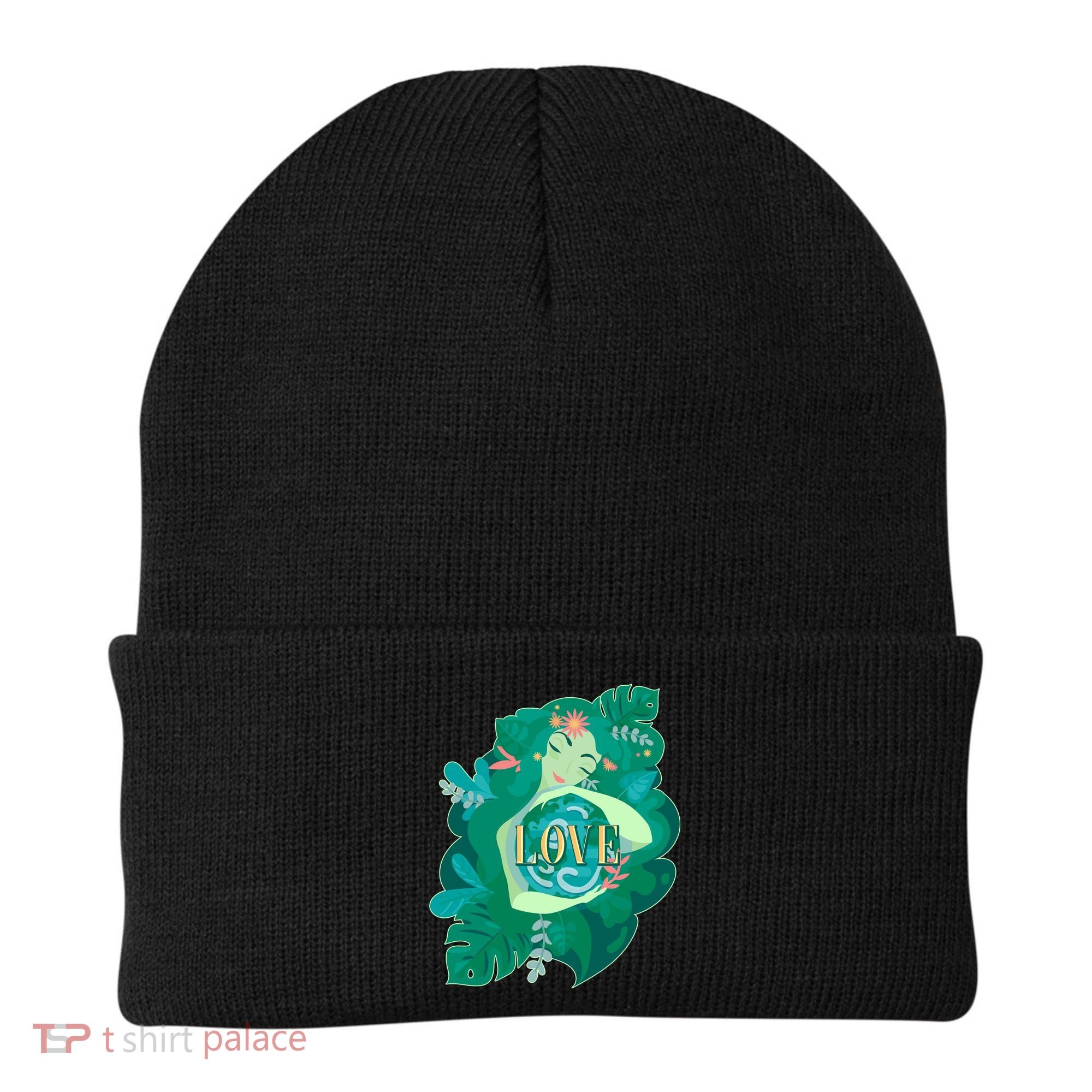 Mother Earth Hugging Earth Love Earth Day Beanie