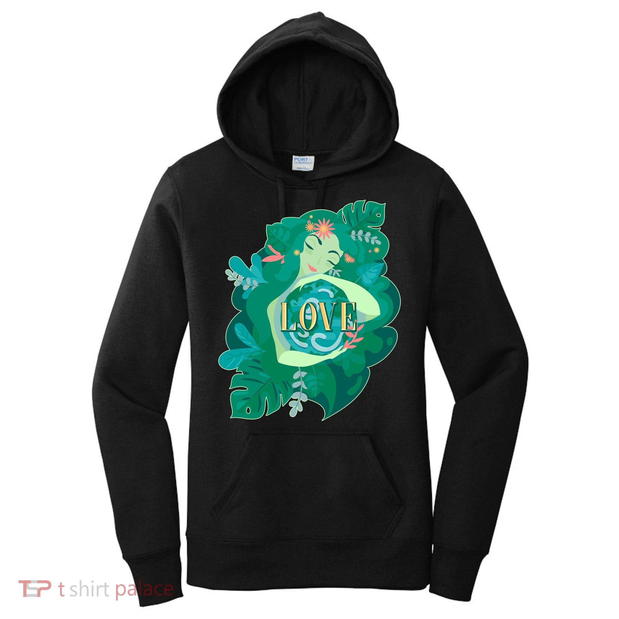Mother Earth Hugging Earth Love Earth Day Women's Hoodie