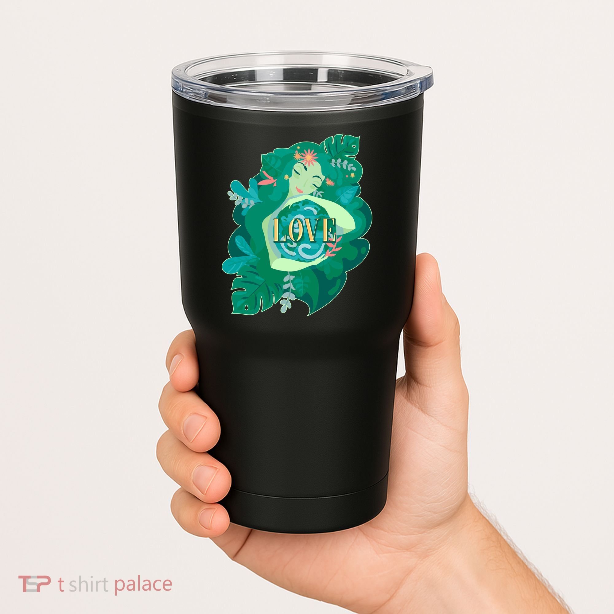 Mother Earth Hugging Earth Love Earth Day Tumbler