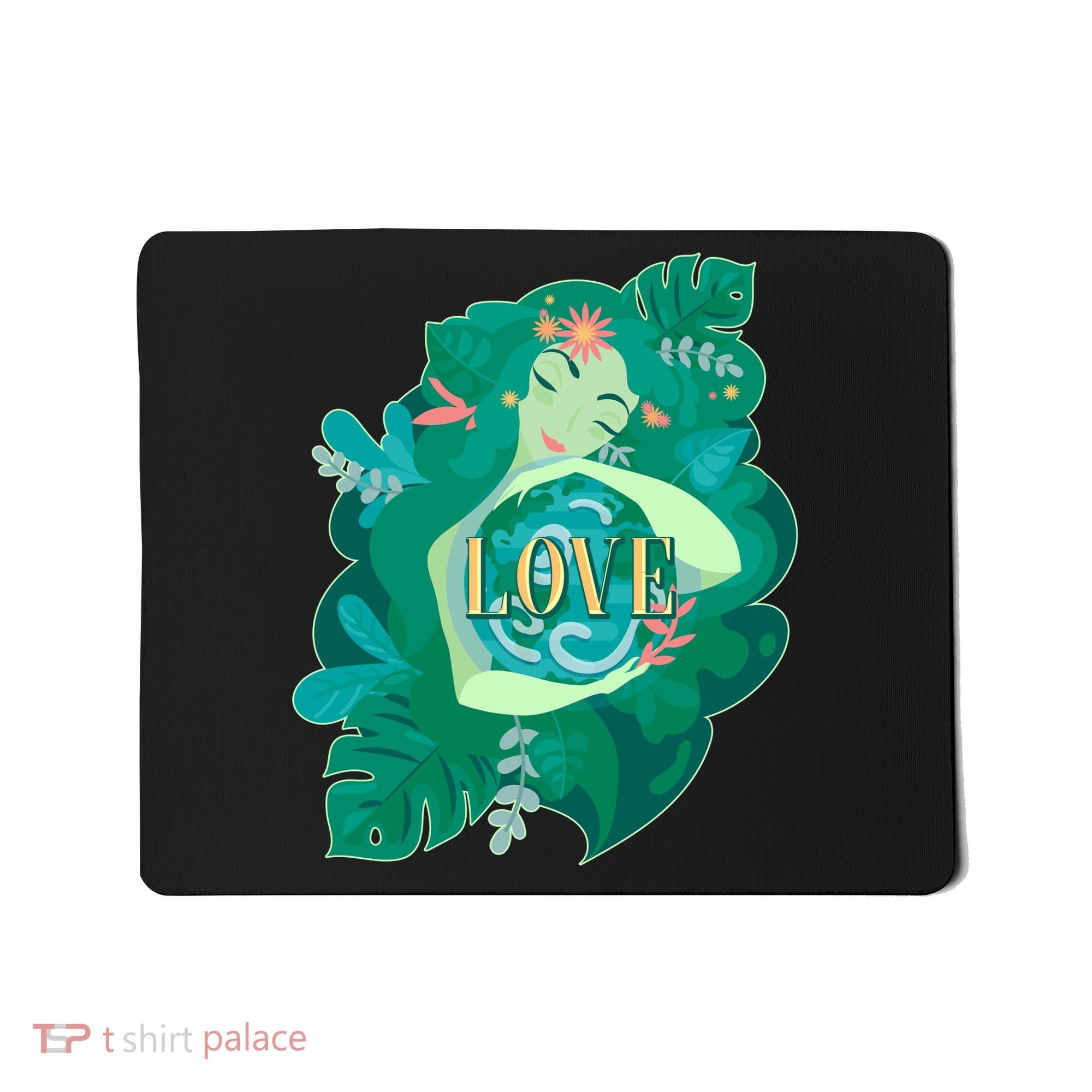 Mother Earth Hugging Earth Love Earth Day Mousepad