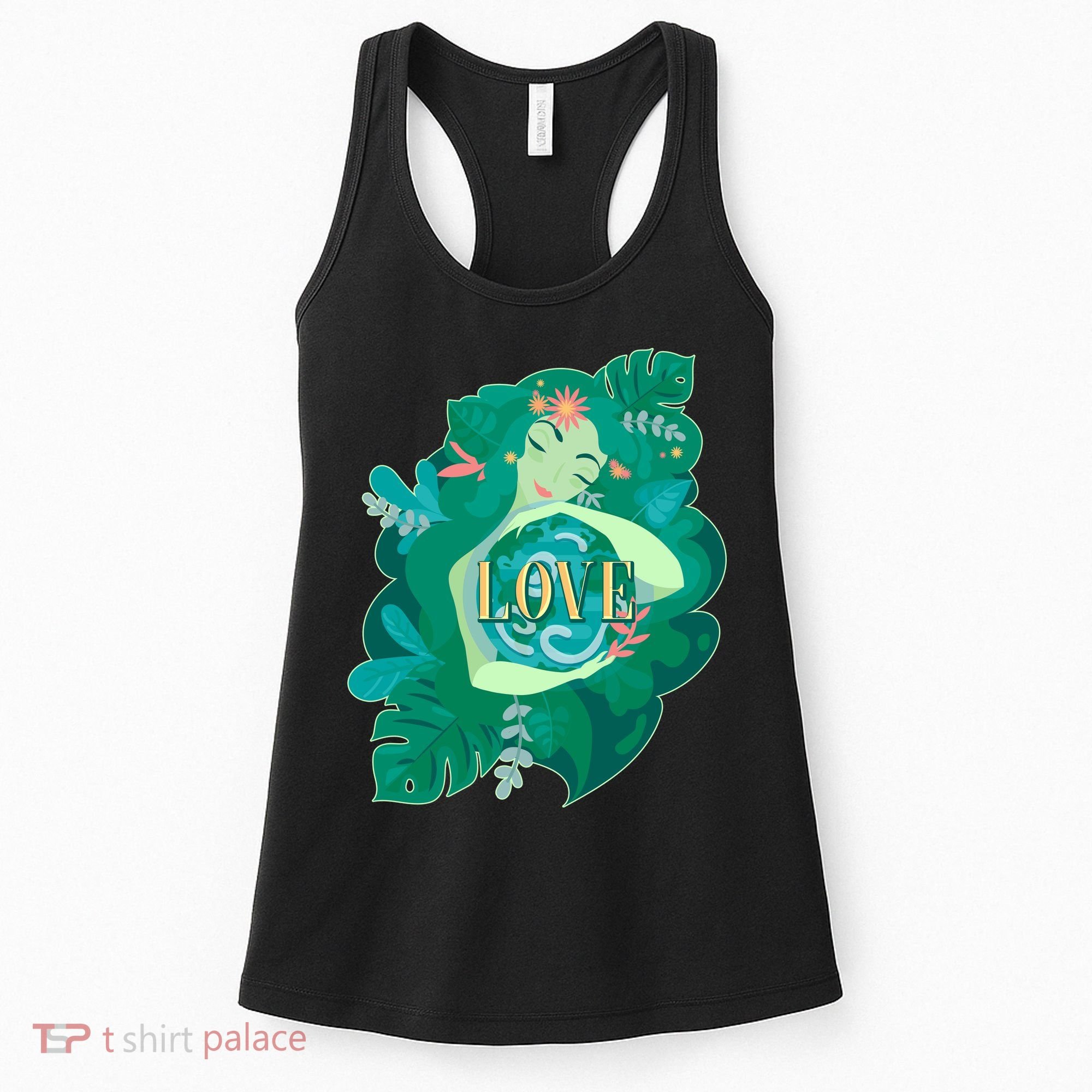 Mother Earth Hugging Earth Love Earth Day Women's Tank Top