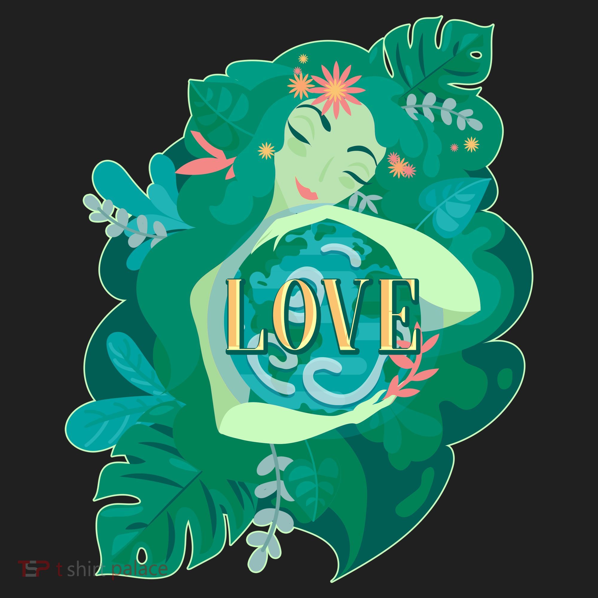 Mother Earth Hugging Earth Love Earth Day Hat