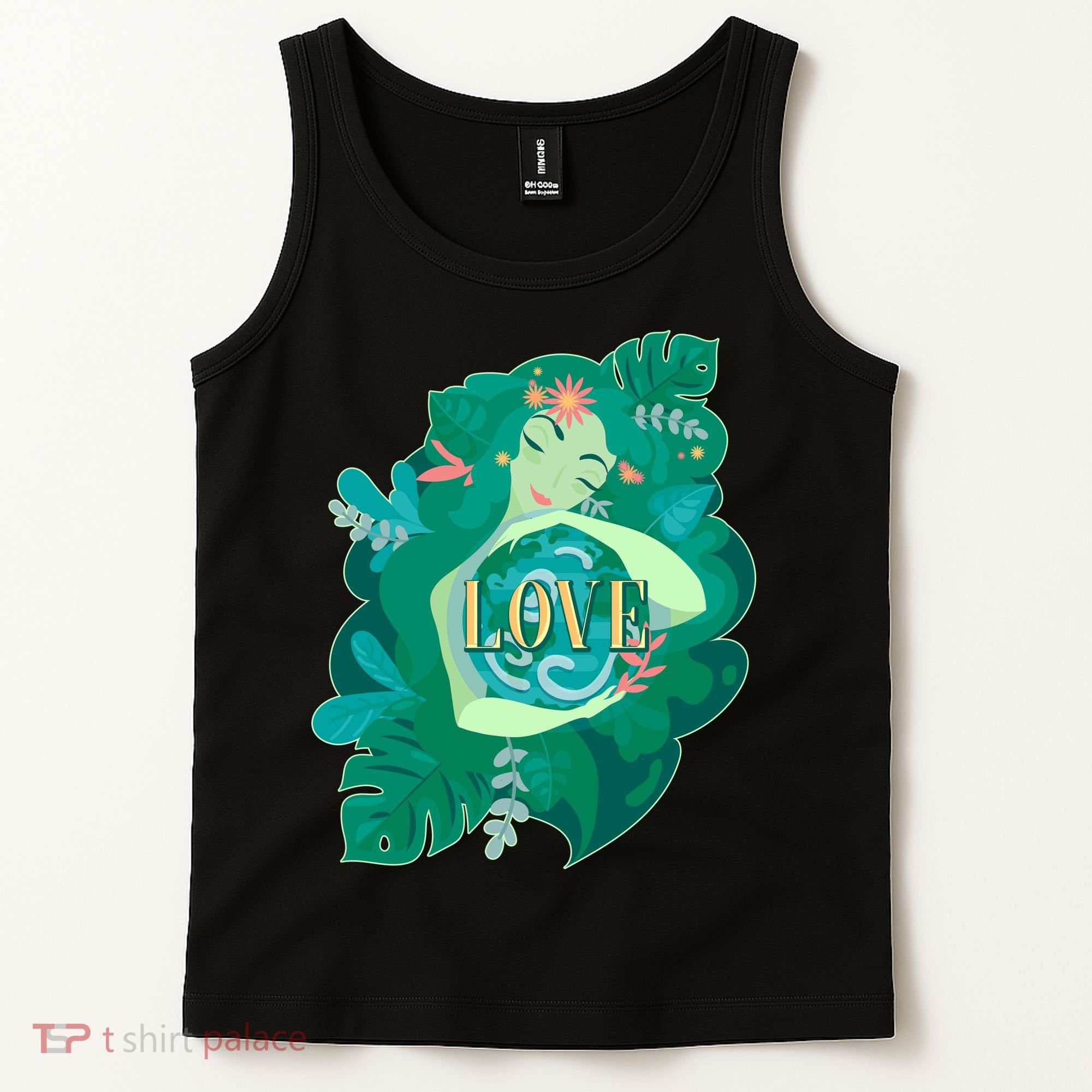 Mother Earth Hugging Earth Love Earth Day Tank Top