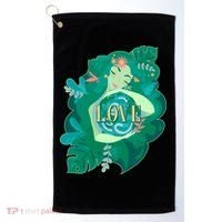 Mother Earth Hugging Earth Love Earth Day Golf Towel thumb 0