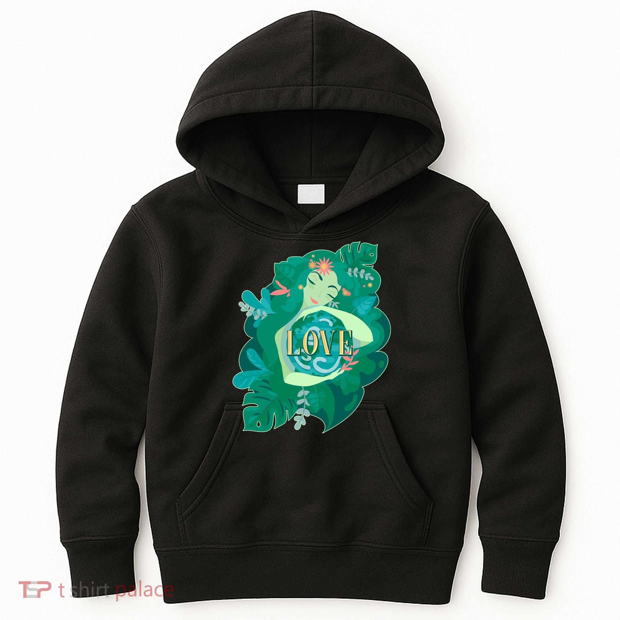 Mother Earth Hugging Earth Love Earth Day Kids Hoodie