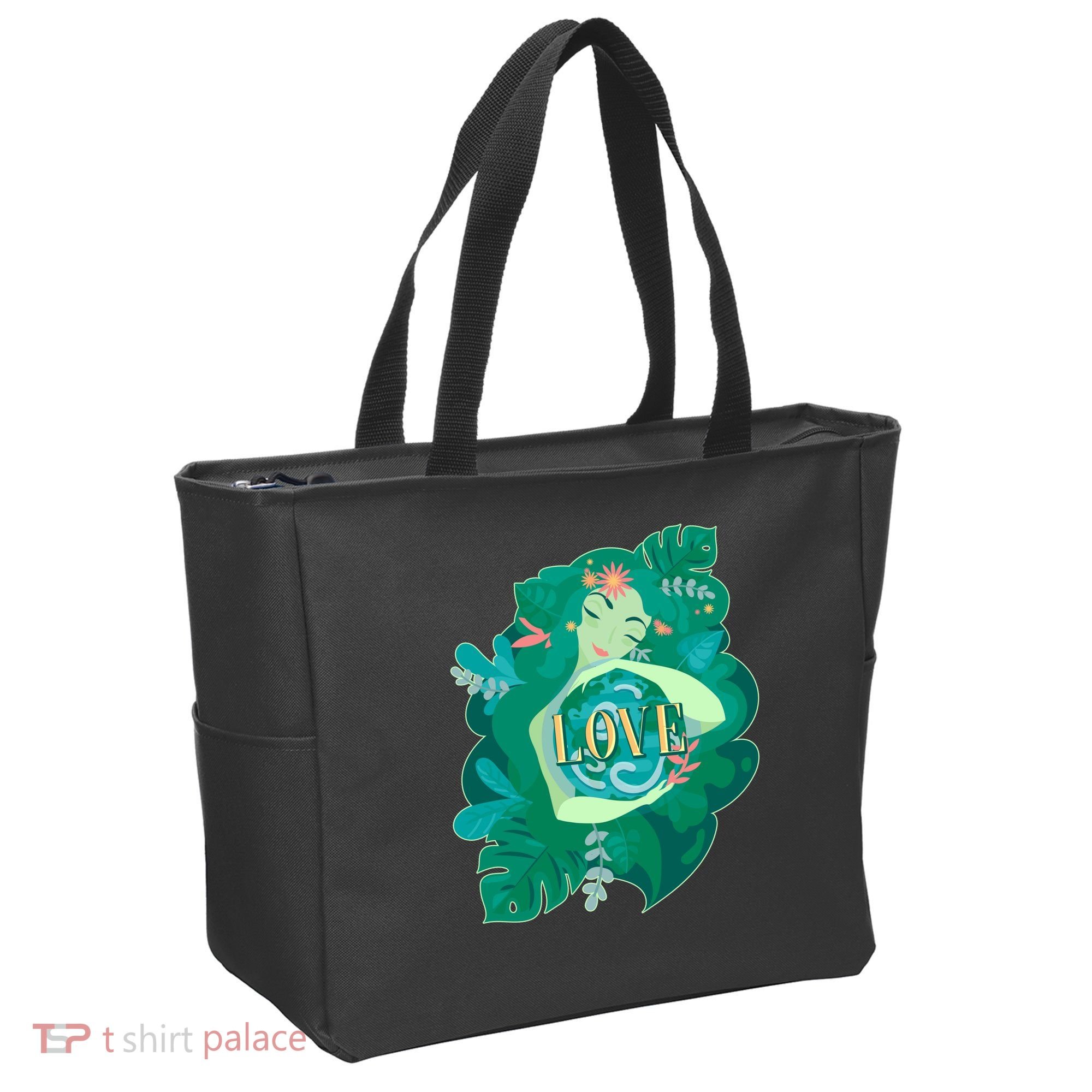 Mother Earth Hugging Earth Love Earth Day Tote Bag