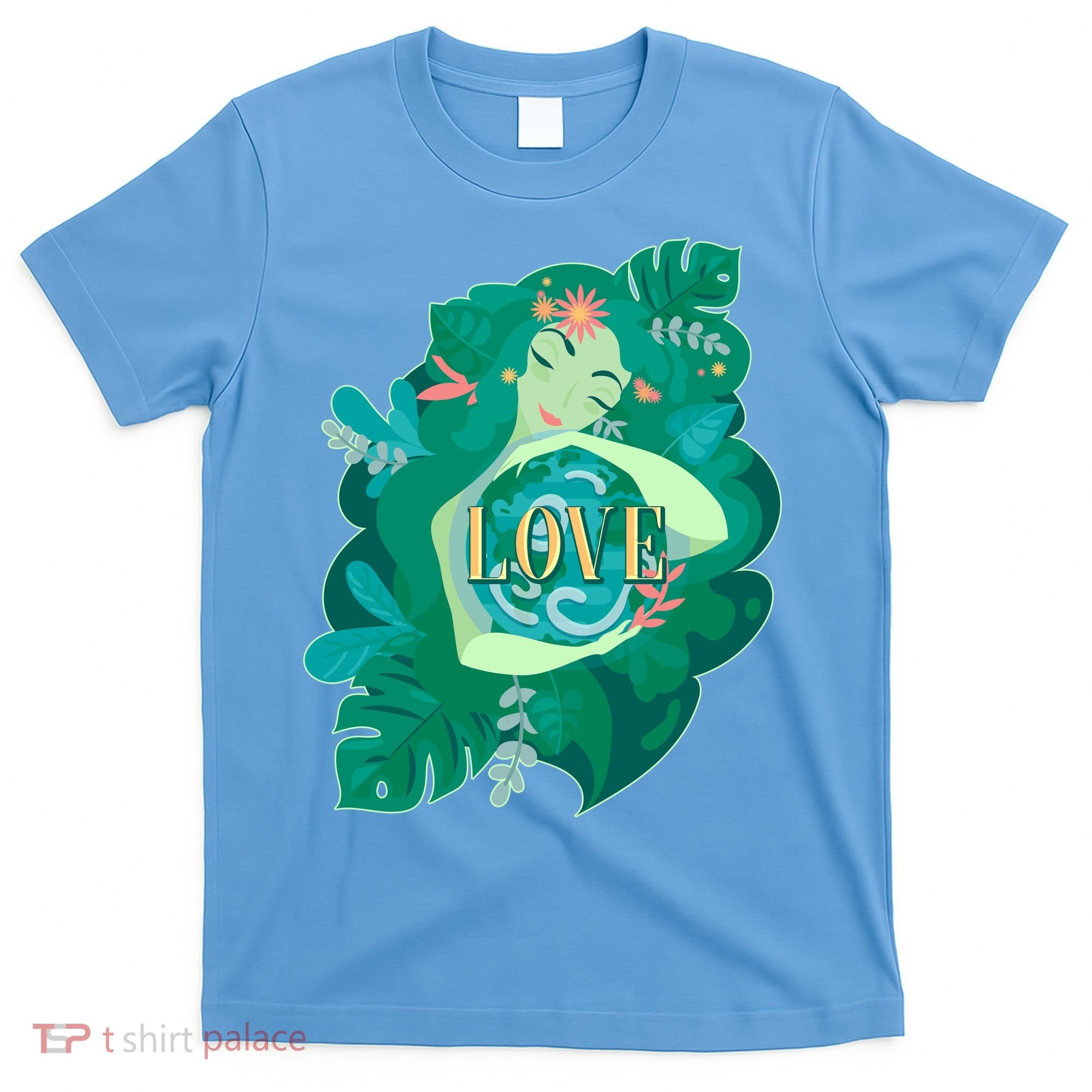 Mother Earth Hugging Earth Love Earth Day T-Shirt