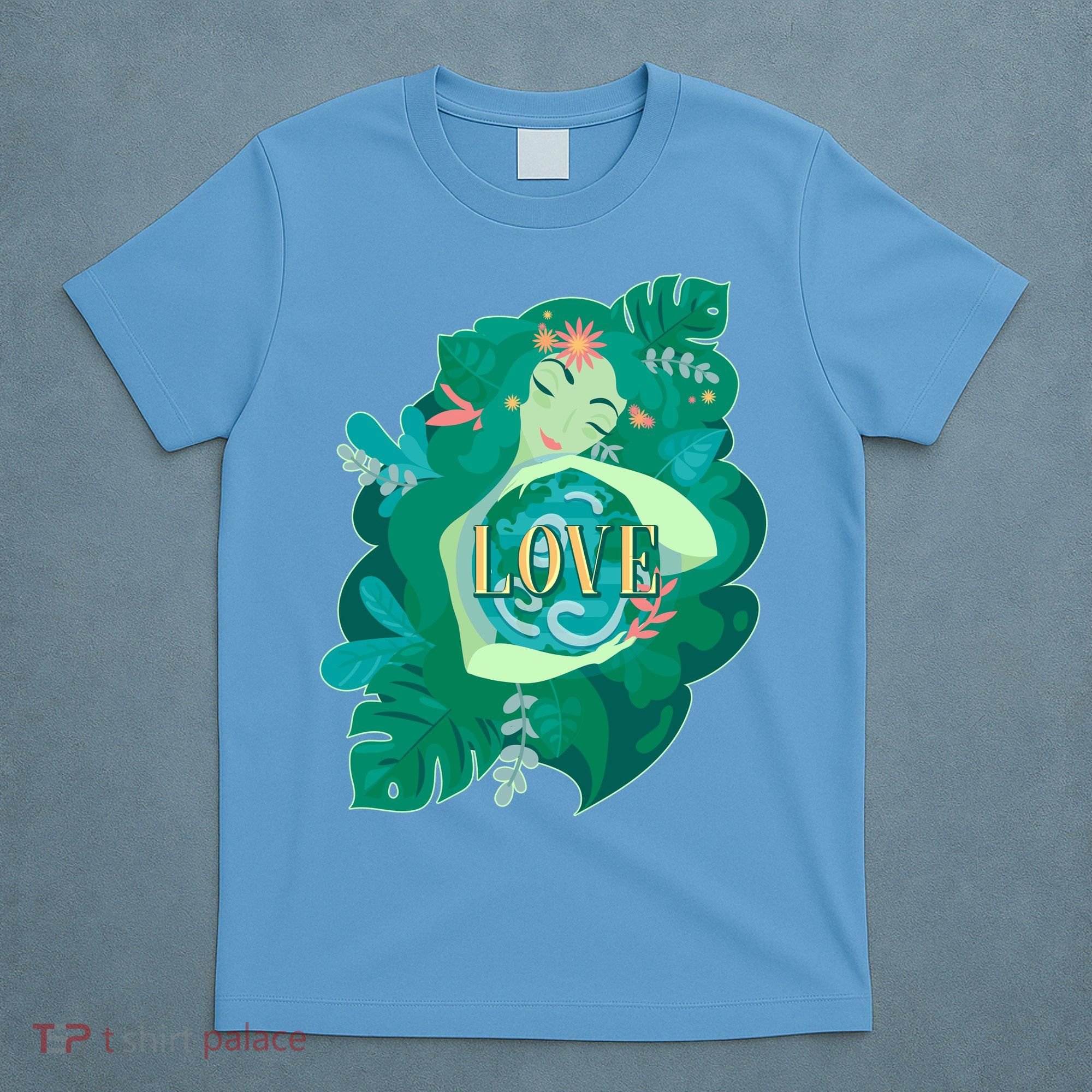 Mother Earth Hugging Earth Love Earth Day T-Shirt