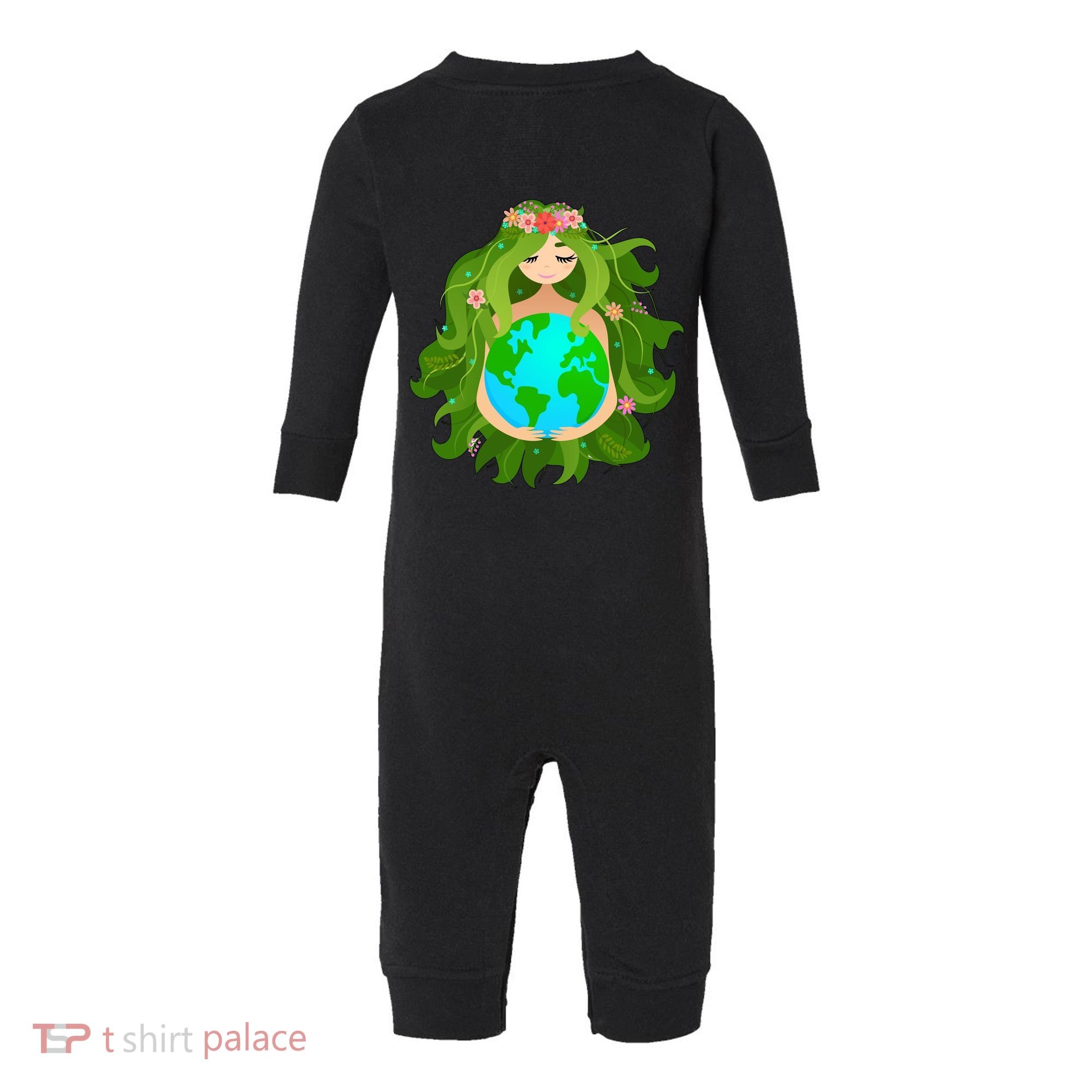 Mother Gaia Earth World Cute Infant Fleece One Piece