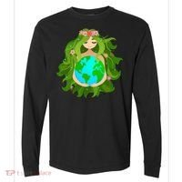 Mother Gaia Earth World Cute Comfort Colors Heavyweight Long Sleeve T-Shirt thumb 0